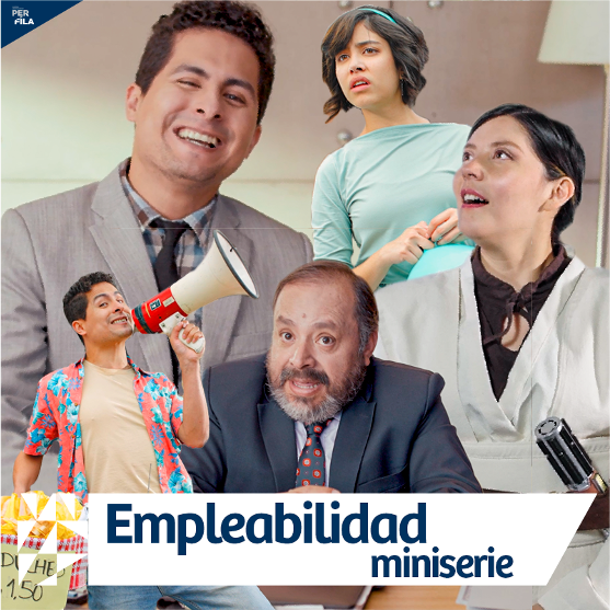 Jóvenes viendo la miniserie de empleabilidad de EnchufeTV y Perfila